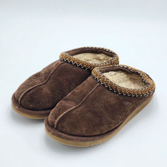 UGG Women's Tasman Brown Suede Slide Slippers Size 8 - Picture 3 of 8
